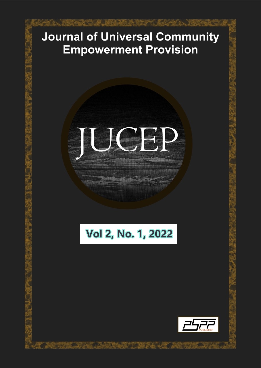 					View Vol. 2 No. 1 (2022): Journal of Universal Community Empowerment Provision
				